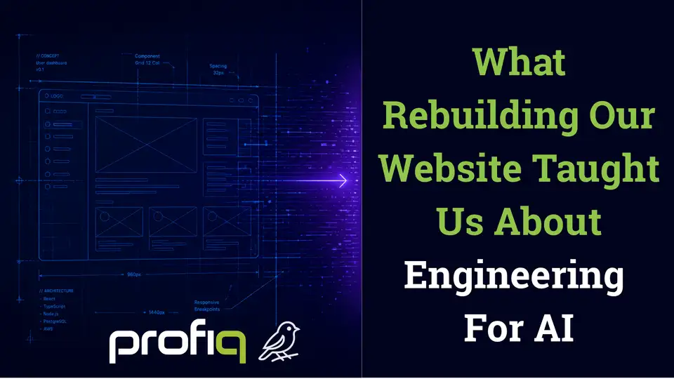 What rebuilding the profiq website taught us about engineering for AI