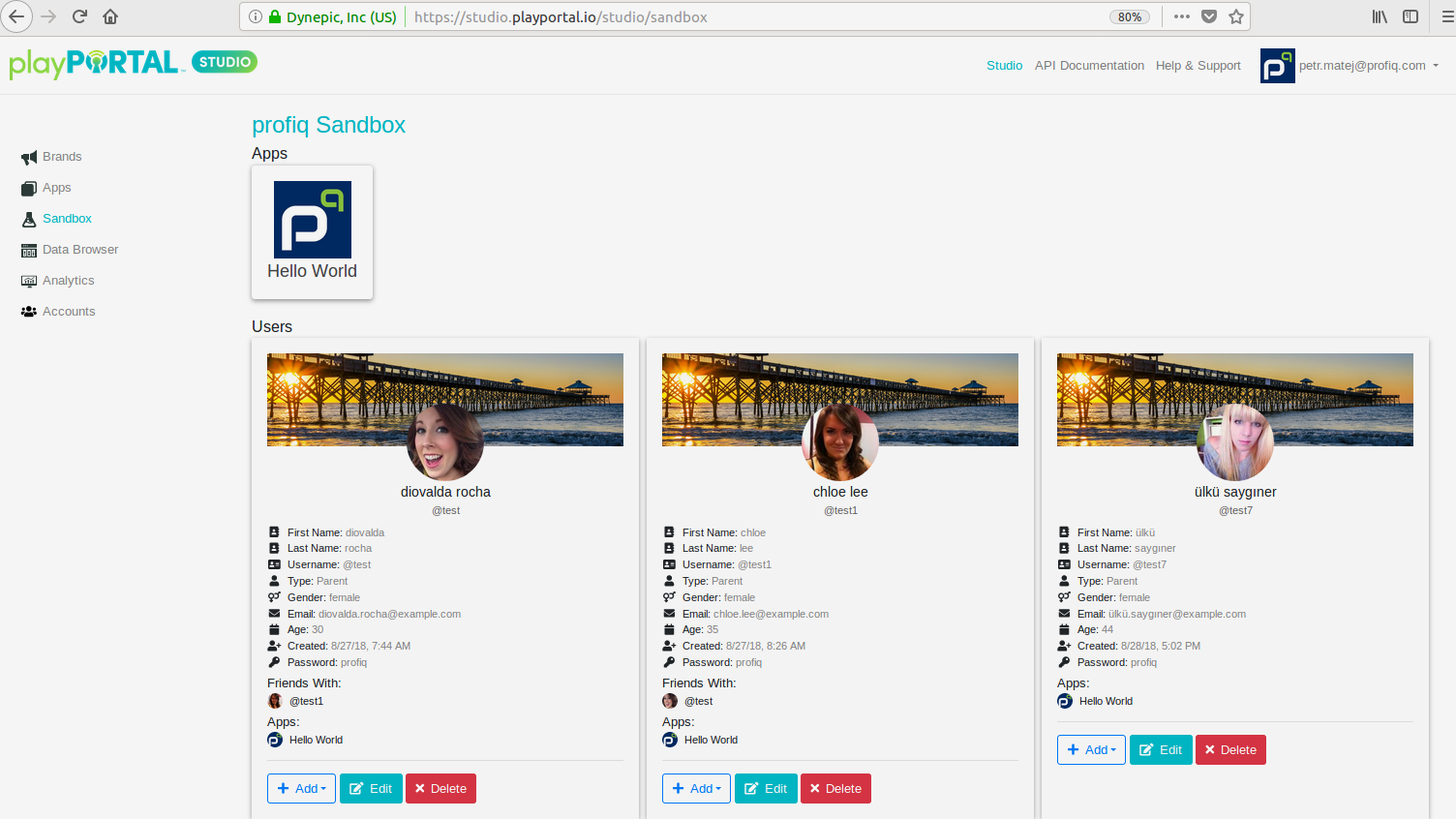 User Profiles
