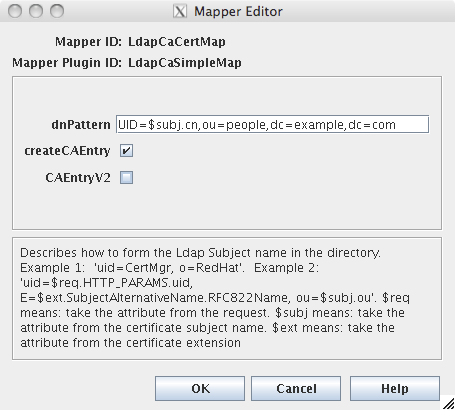 pkiconsole edit/view mappers