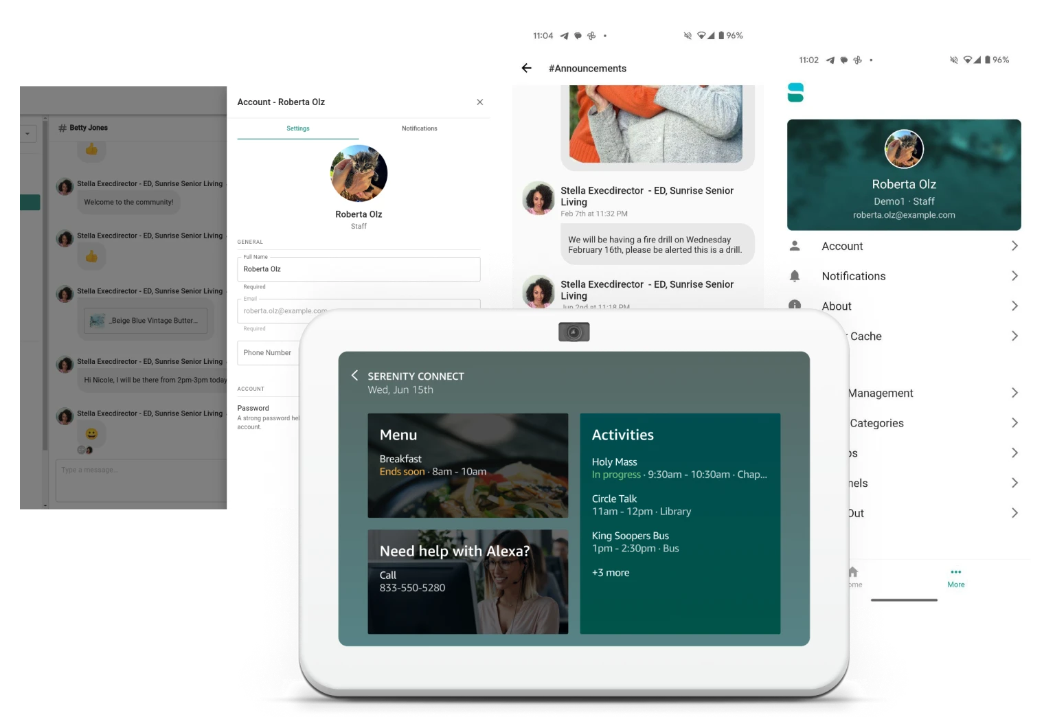 Serenity Connect apps