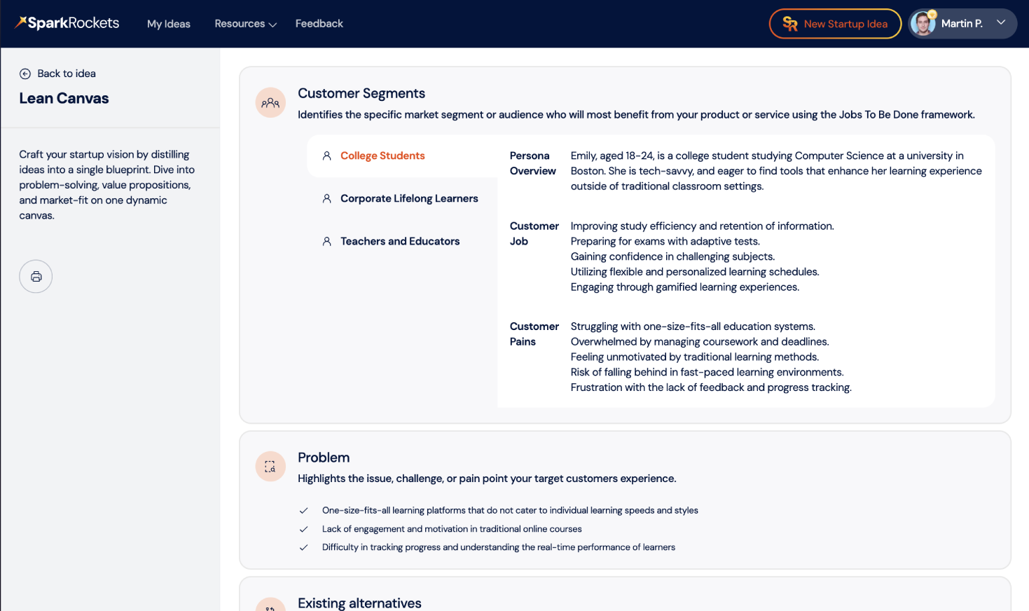 SparkRockets app showcase 3