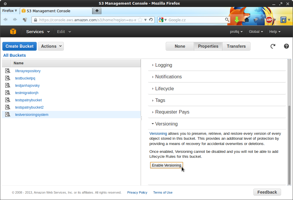 Snímek obrazovky-S3 Management Console - Mozilla Firefox-3