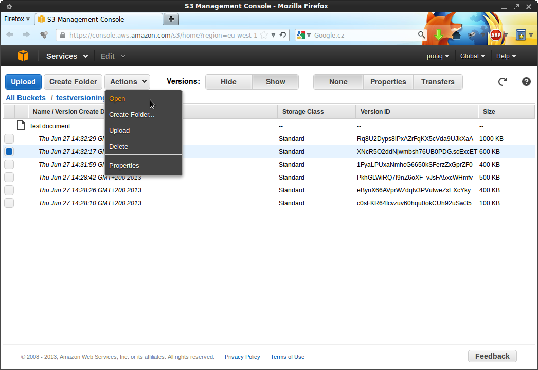 Snímek obrazovky-S3 Management Console - Mozilla Firefox-4