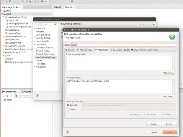 Java VM arguments